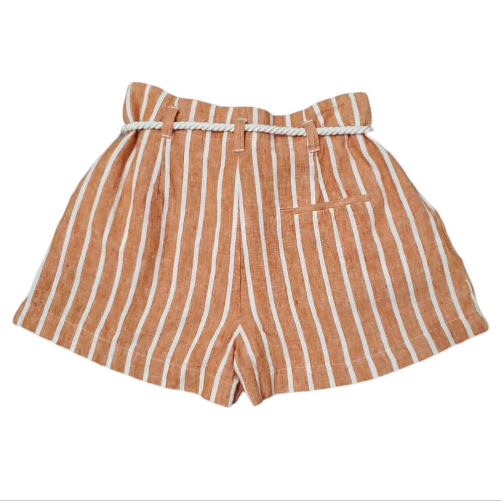 Forever 21 Linen Blend Striped Shorts - Picture 4 of 9